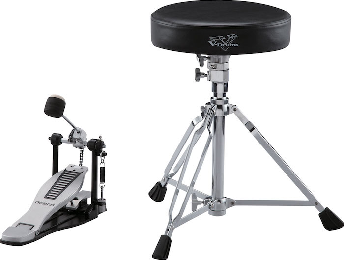 Pack d'accessoires DAP-3X de Roland avec son tabouret et sa pédale de grosse caisse